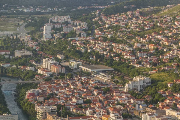 Vista Aérea Mostar Bosnia Herzegovina —  Fotos de Stock