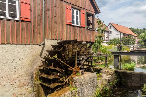 Rueda Agua Pueblo Schiltach Estado Baden Wurttemberg Alemania — Foto de Stock