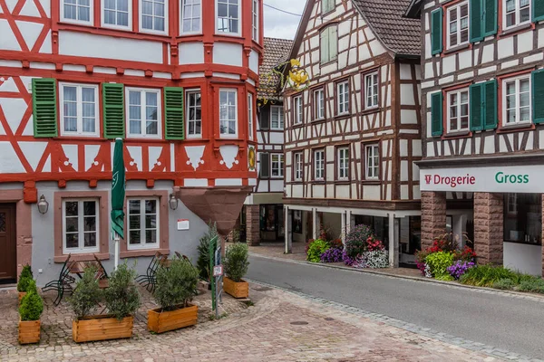 Schiltach Německo Září 2019 Poloroubené Domy Vesnici Schiltach Stát Baden — Stock fotografie