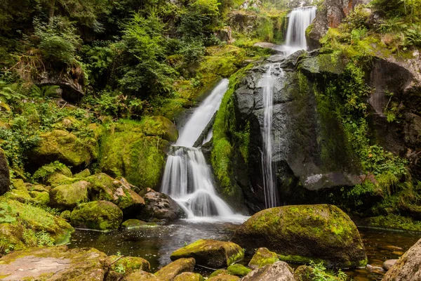 Eine Der Triberger Wasserfallstufen Schwarzwald Baden Württemberg Deutschland — Stockfoto