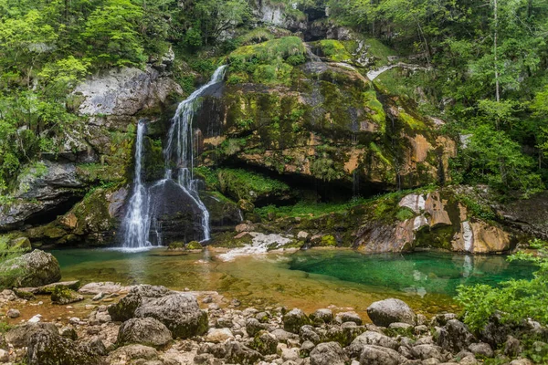 Cascade Slap Virje Près Village Bovec Slovénie — Photo