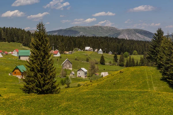 Villaggio Bosaca Nelle Montagne Durmitor Montenegro — Foto Stock