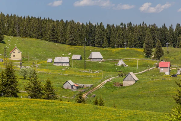 Bosaca Aldeia Durmitor Montanhas Montenegro — Fotografia de Stock