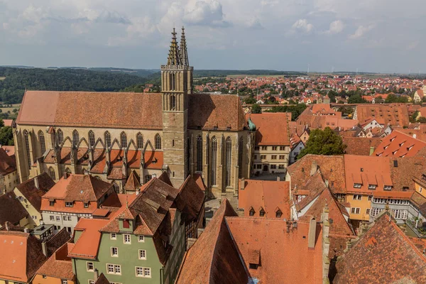 James Kyrka Rothenburg Der Tauber Bayern Tyskland — Stockfoto