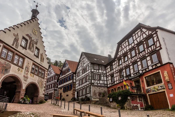 Schiltach Alemanha Setembro 2019 Casas Meia Madeira Aldeia Schiltach Estado — Fotografia de Stock