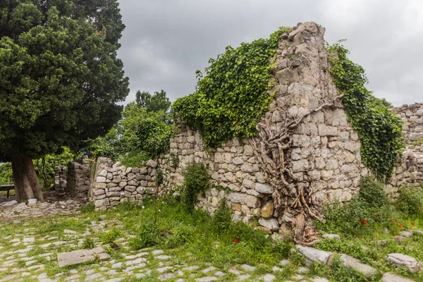 Ruiner Gammal Bosättning Stari Bar Montenegro — Stockfoto