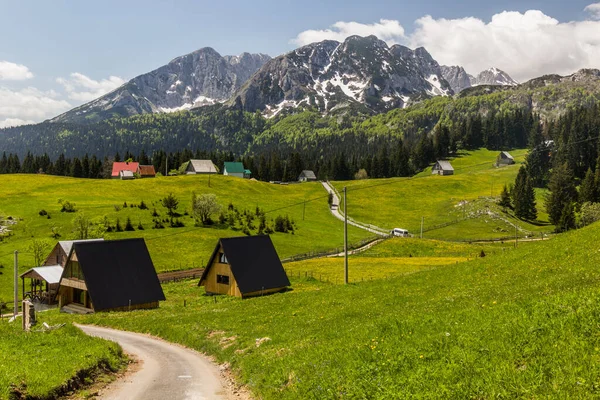 Bosaca Pueblo Las Montañas Durmitor Montenegro — Foto de Stock