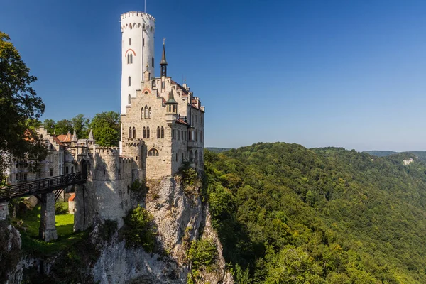 Castelo Lichtenstein Estado Baden Wuerttemberg Alemanha — Fotografia de Stock