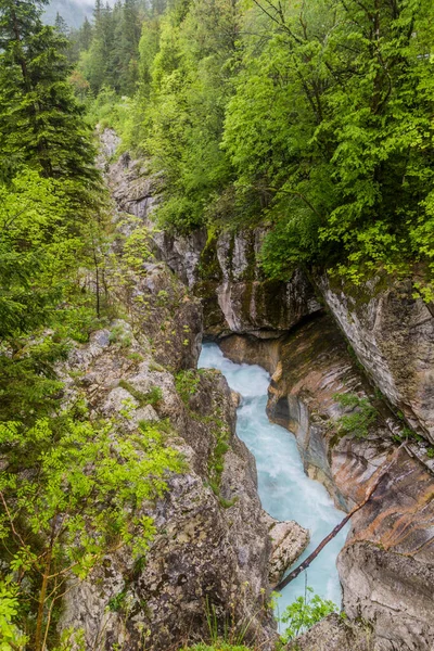 Soca River Gorge Bovec Village Slovenia — Stock fotografie