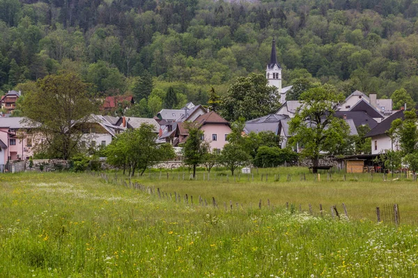 Utsikt Över Byn Bovec Slovenien — Stockfoto