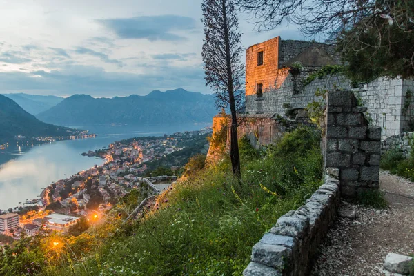 Fort Boven Kotor Stad Montenegro — Stockfoto