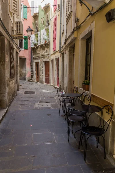 Allée Dans Ville Piran Slovénie — Photo