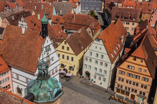 Rothenburg Germany August 2019 Aerial View Old Town Rothenburg Der — Foto de Stock