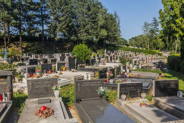 Zagreb Croacia Junio 2019 Vista Del Cementerio Mirogoj Zagreb Croacia — Foto de Stock