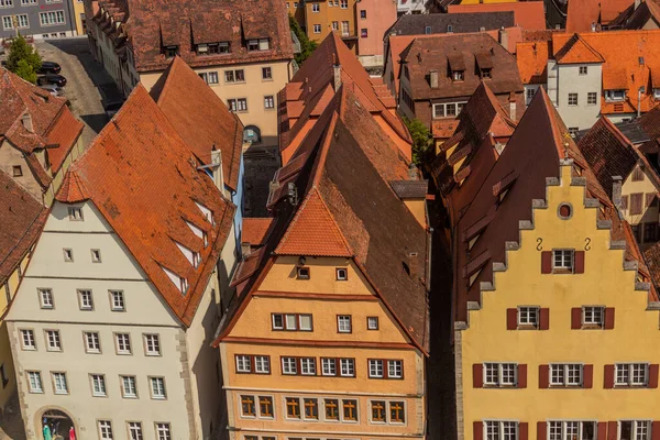 Domy Starego Miasta Rothenburg Der Tauber Bawaria Niemcy — Zdjęcie stockowe