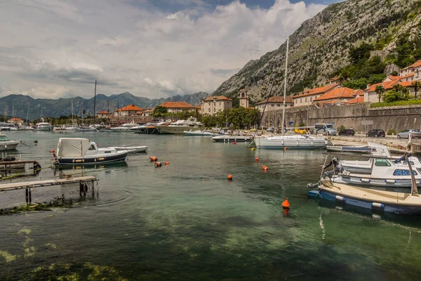 Båtar Kotor Marina Montenegro — Stockfoto