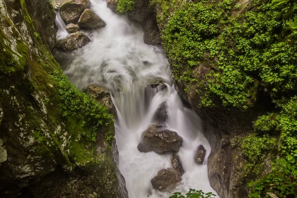 Vista Las Gargantas Tolmin Tolminska Korita Eslovenia —  Fotos de Stock