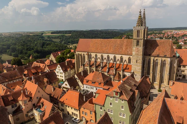 James Kyrka Rothenburg Der Tauber Bayern Tyskland — Stockfoto