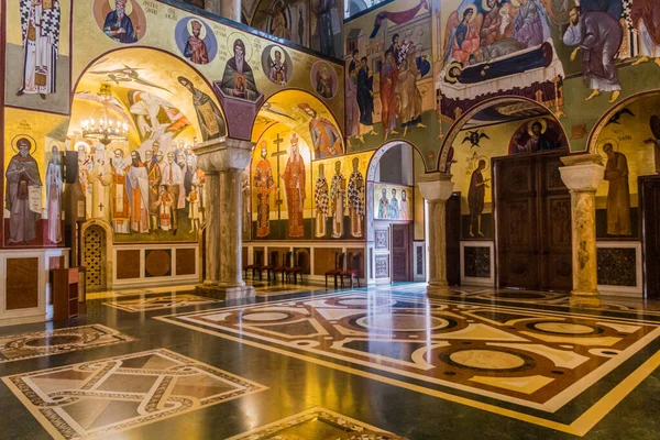 Podgorica Montenegro June 2019 Interior Cathedral Christ Podgorica Capital Montenegro — 스톡 사진