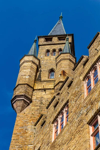 Wieża Zamku Hohenzollern Badenia Wirtembergia Niemcy — Zdjęcie stockowe