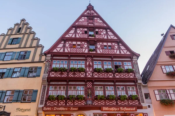 Dinkelsbuhl Germany August 2019 Medieval Houses Dinkelsbuhl Bavaria State Germany — Stockfoto