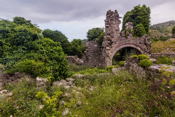 Руины Древнего Поселка Стари Бар Черногория — стоковое фото