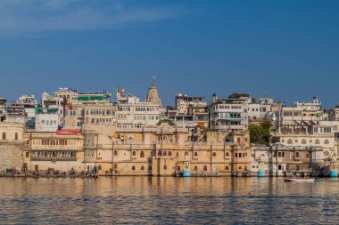 Udaipur, Rajasthan Eyaleti, Hindistan 'daki Lal Ghat' ta tarihi binalar.