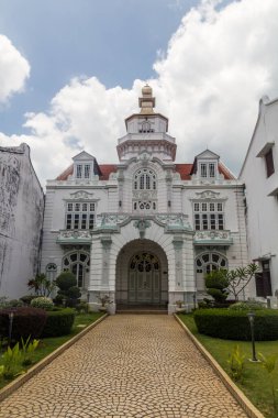 MALACCA, MALAYASIA - 19 Mart 2018: Malacca 'daki Chee Ailesi Konağı (Melaka), Malezya.