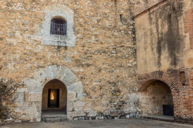 Dominik Cumhuriyeti 'nin başkenti Santo Domingo' daki Fortaleza Ozama Kalesi.