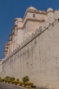 Udaipur 'daki şehir sarayı, Rajasthan eyaleti, Hindistan