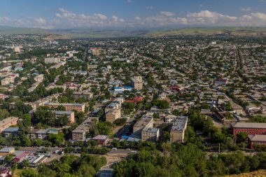 Kırgızistan, Osh 'un hava manzarası