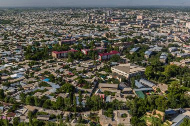 Kırgızistan, Osh 'un hava manzarası
