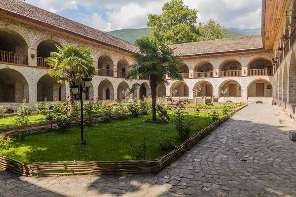 Binnenplaats Karavansaray Caravanserai Sheki Azerbeidzjan — Stockfoto