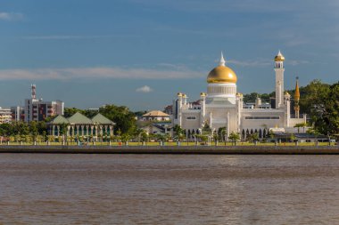 Brunei 'nin başkenti Bandar Seri Begawan' daki Omar Ali Seydien Camii