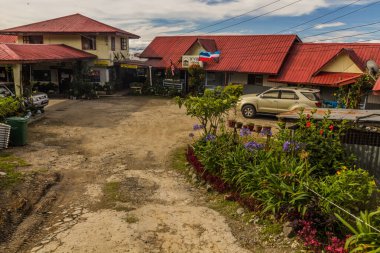 MOUNT KINABALU, Malezya - 22 Şubat 2018: D 'Villa Rina Ria Lodge Kinabalu Dağı, Sabah, Malezya
