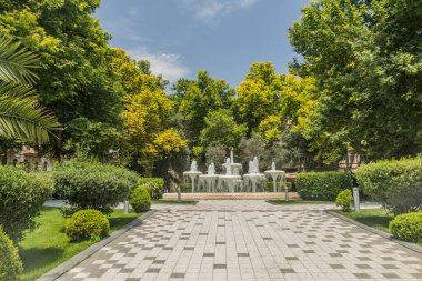 Bakü, Azerbaycan 'da beyaz çeşme