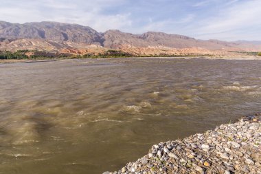 Zeravshan nehri Penjikent yakınlarında, Tacikistan