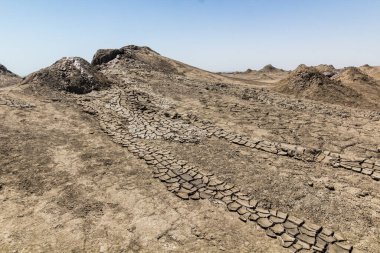 Gobustan 'daki çamur volkanı (Qobustan), Azerbaycan
