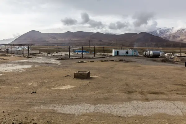 Вид Села Мургаб Горно Бадахшанской Автономной Области Таджикистан — стоковое фото