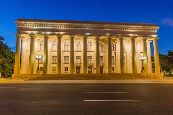 Baku Azerbaijan Junio 2018 Vista Nocturna Del Centro Del Museo — Foto de Stock