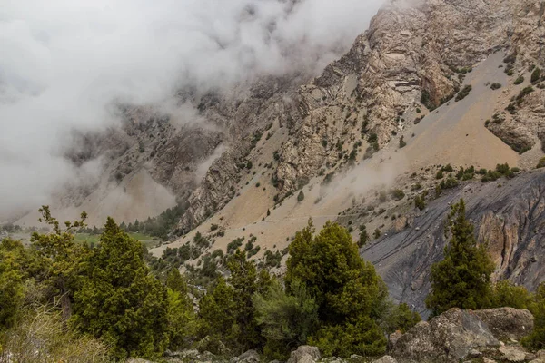 Paisagem Rochosa Das Montanhas Fann Tajiquistão — Fotografia de Stock