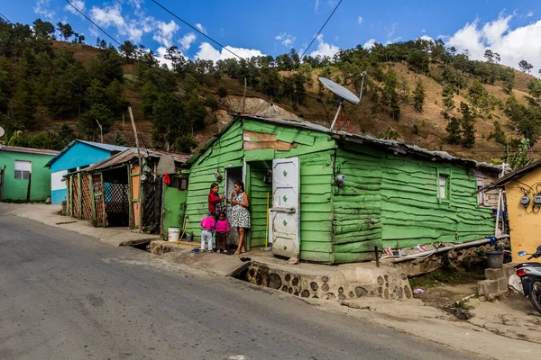 Constanza Repubblica Dominicana Dicembre 2018 Piccole Case Costanza Repubblica Dominicana — Foto Stock