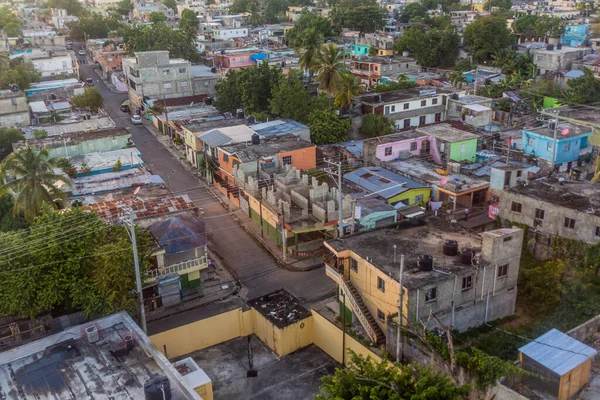Вид Повітря Північ Санто Домінго Столицю Домініканської Республіки — стокове фото