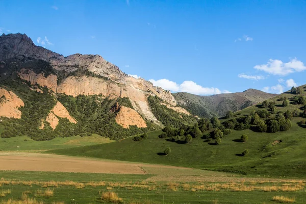 Montañas Del Sur Kirguistán Cerca Aldea Sary Tash — Foto de Stock