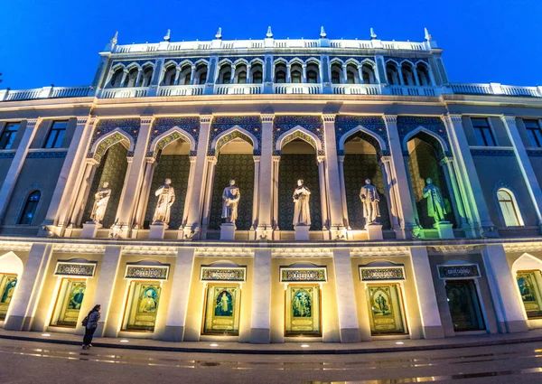 Baku Azerbaijan Giugno 2018 Nizami Museum Azerbaijan Edificio Della Letteratura — Foto Stock