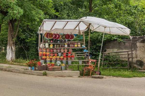 Quba Azerbaijan 2018年6月17日 アゼルバイジャンのクバ近郊の果物と野菜の屋台 — ストック写真