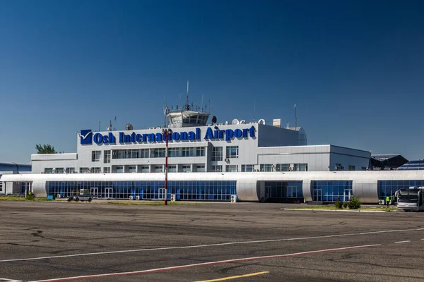 Osh Kyrgyzstan Maio 2018 Vista Aeroporto Internacional Osh Quirguistão — Fotografia de Stock