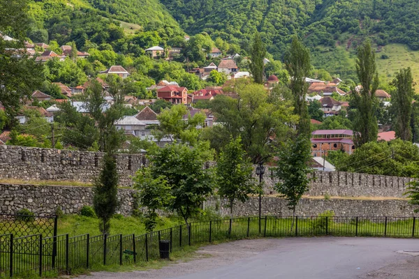 Стіни Фортеці Шекі Азербайджан — стокове фото