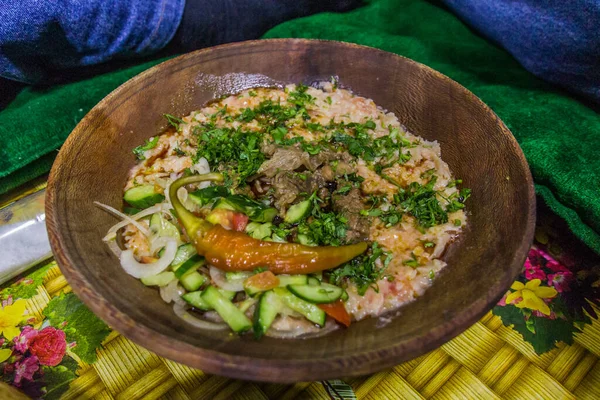 Qurutob Tacikistan Ulusal Tabağı — Stok fotoğraf