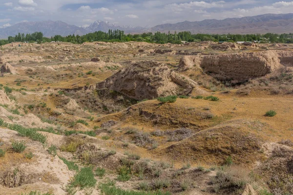 Руины Древнего Пенджикента Таджикистане — стоковое фото